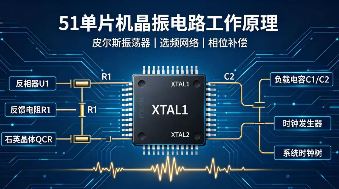 51单片机晶振电路原理详解：皮尔斯振荡器工作方式