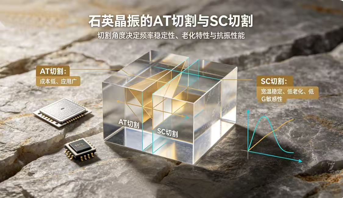 石英晶振AT切割与SC切割深度解析：性能差异与选型要点