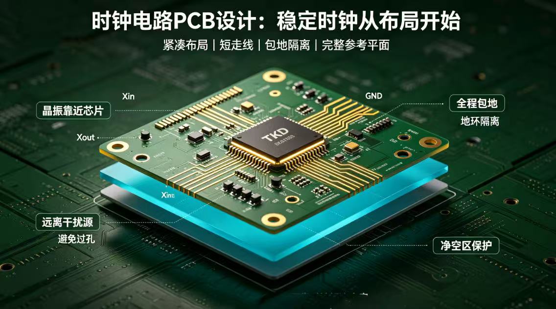 时钟电路PCB设计指南：晶振布局与走线关键注意事项