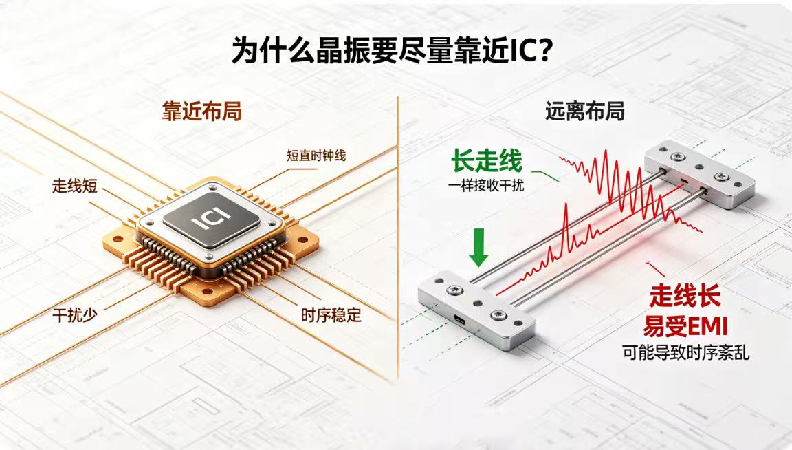 IC与晶振的关系解析：为什么晶振必须靠近芯片？-TKD香蕉福利导航科技