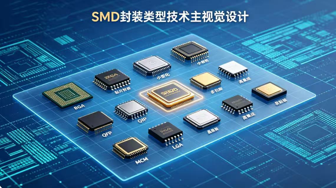 SMD表面贴装封装详解：BGA、QFP、DIP等30种封装类型全解析